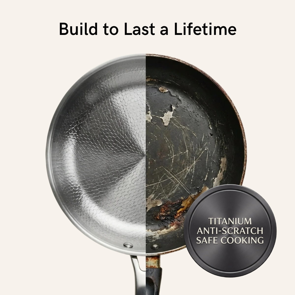 Alpine Titanium Hammered Pan + Lid